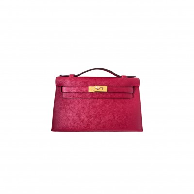 HERMES MASTER MINI KELLY EPSOM K1 ROUGE GRENAT (22*14*7cm) 
